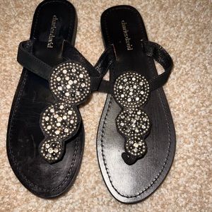 Charles david flat sandal size 7